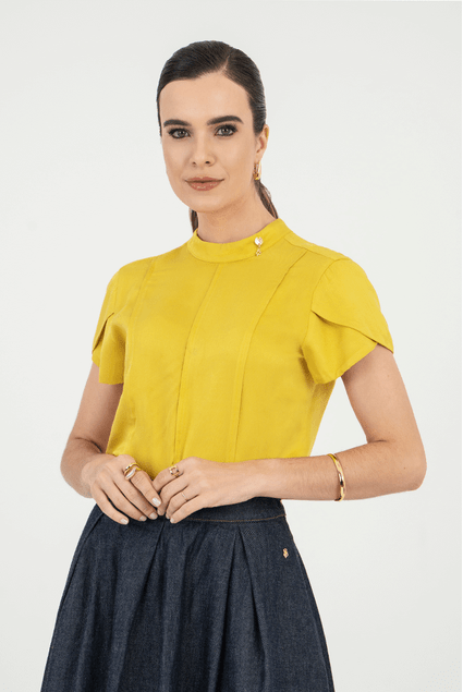Moda Evangelica Modelos De Blusa Amarela Blusa Floral Amarela Com