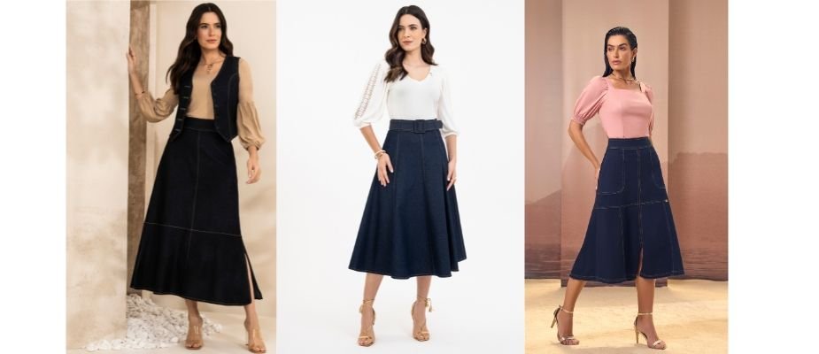 Saia feminina jeans: como combinar no dia a dia?