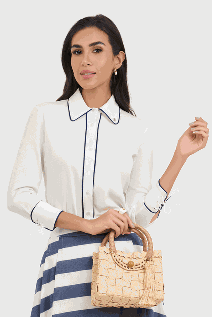 Camisa Feminina Manga 3/4 | Compre Online - Via Tolentino